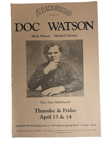 Doc watson armadillo austin - watson,